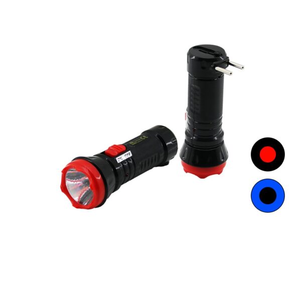 1 W Tek LED Fiş Şarjlı El Feneri Uzun Mesafeli