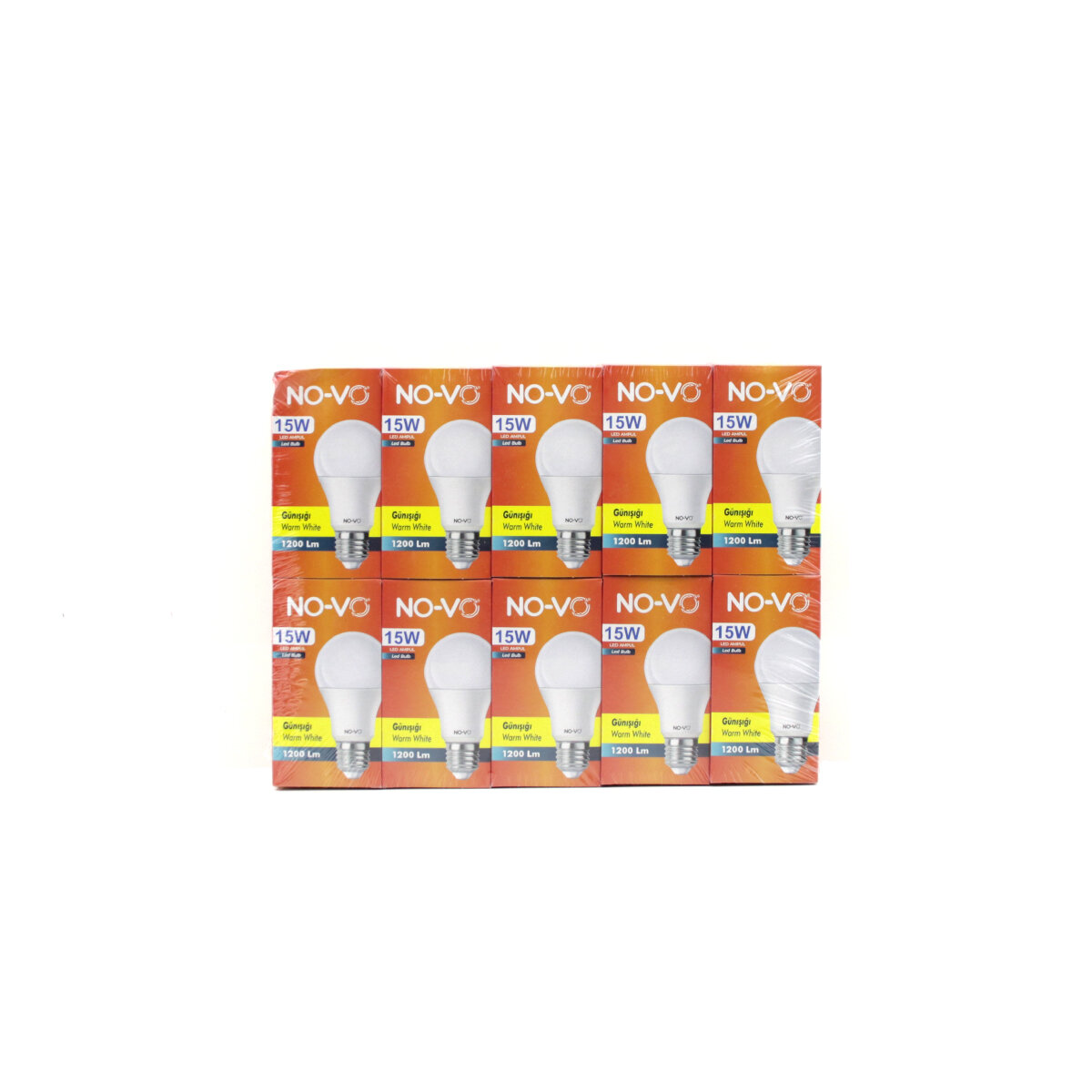 10 Adet 15 W Gün Işık LED Ampul 1200lm 3000k 15.000 Saat Ömür