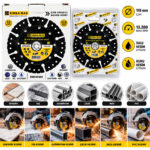 10 Adet Çok Amaçlı Kesme Disk Seramik - Çelik - PVC - Inox - Alüminyum - Taş 115mmx22.2