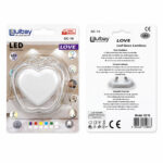 10 Adet Kalp Ledli Gece Lambası Gc-16