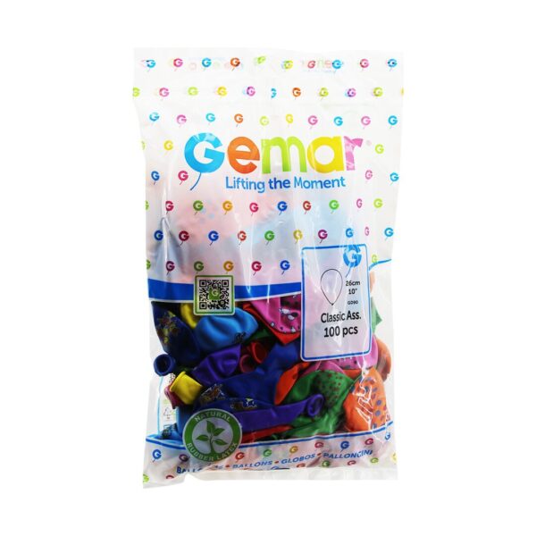 10 İnç - 26 cm Karışık Renkli Baskılı Balon