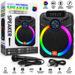 10 Inc Karaoke Mikrofonlu Speaker Hoparlör BT - SD - USB Sarjlı RGB Işıklı DC 5 V - AUX Ms-1001bt-2 Pl-4800