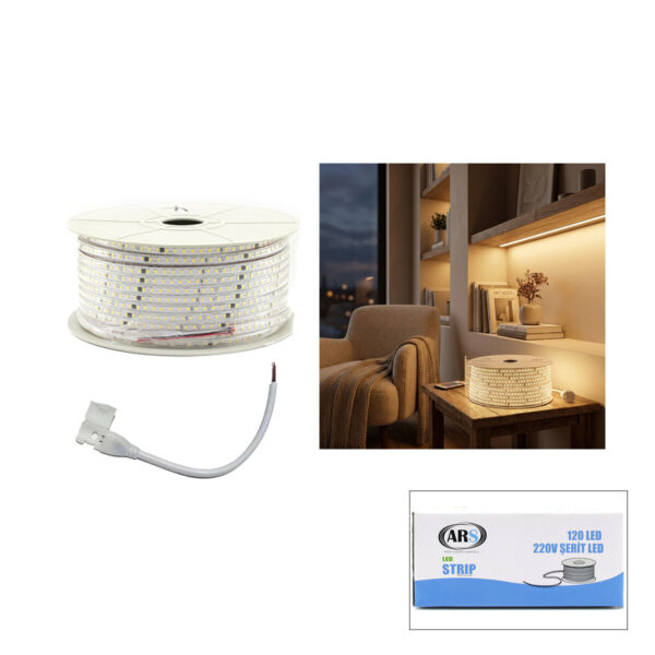 100 m 3000k - Gün Işık Dış Mekan Şerit LED 220 V 120led 348983