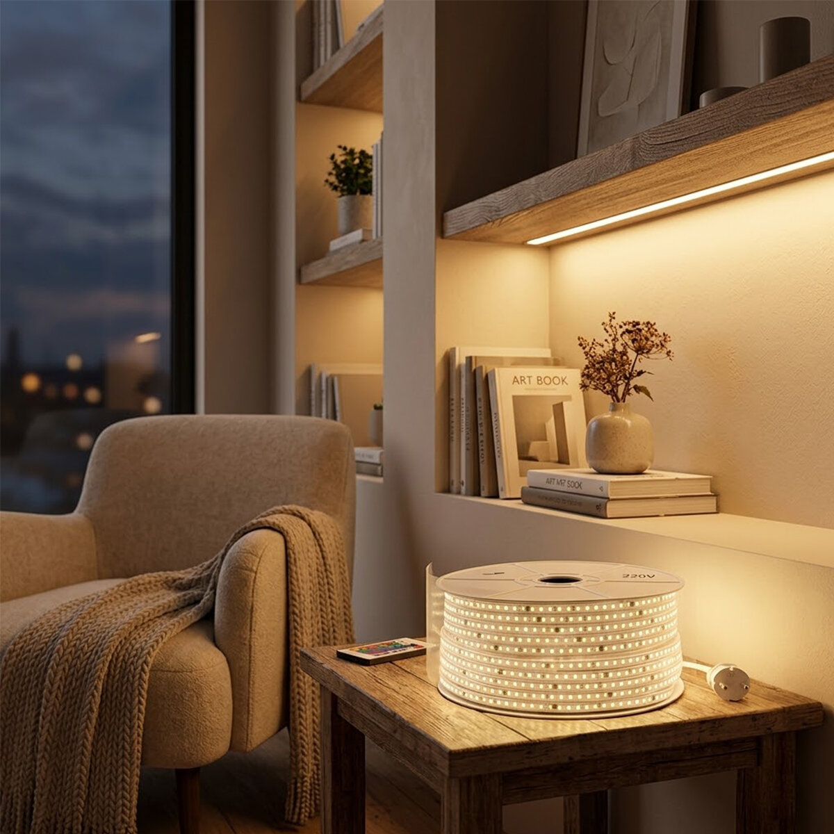 100 m 3000k - Gün Işık Dış Mekan Şerit LED 220 V 120led 348983