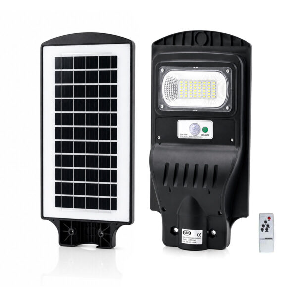 100 W - 6500k Solar - Güneş Enerjili Sokak Lambası - Armatür Sensörlü Bahçe-Balkon-Sokak Ars-348964