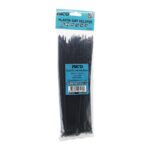 100pcs Siyah 3.6x250mm Plastik Cırt Kelepçe