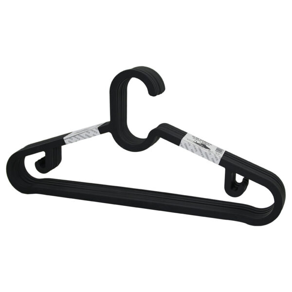 10pcs Plastik - Antrasit Gri Elbise Askısı