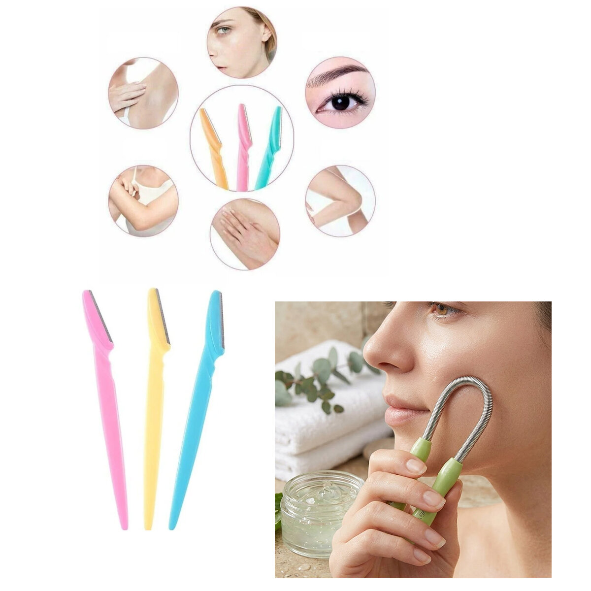 12 Adet 2cps Kaş Usturas - Yanak Yayı Set