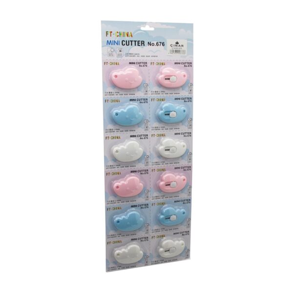 12 Adet Mını Cutter Mini Cep - Çanta Falçata - Maket Bıçak