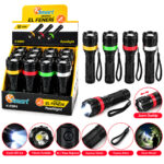 12 Adet Zoomlu El Feneri 3xaaa Pilli Renkli Plastik K-0384