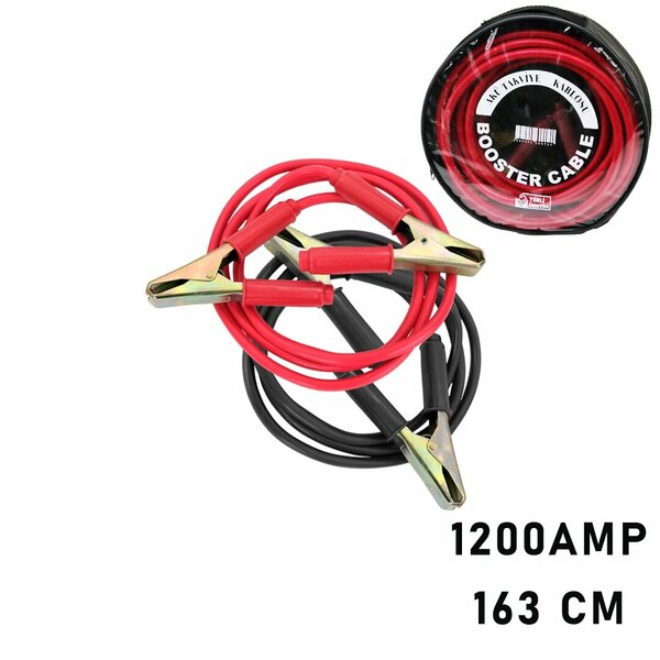 1200 Amper Akü Takviye Kablosu 1.63 m - Pencereli Bez Çantalı