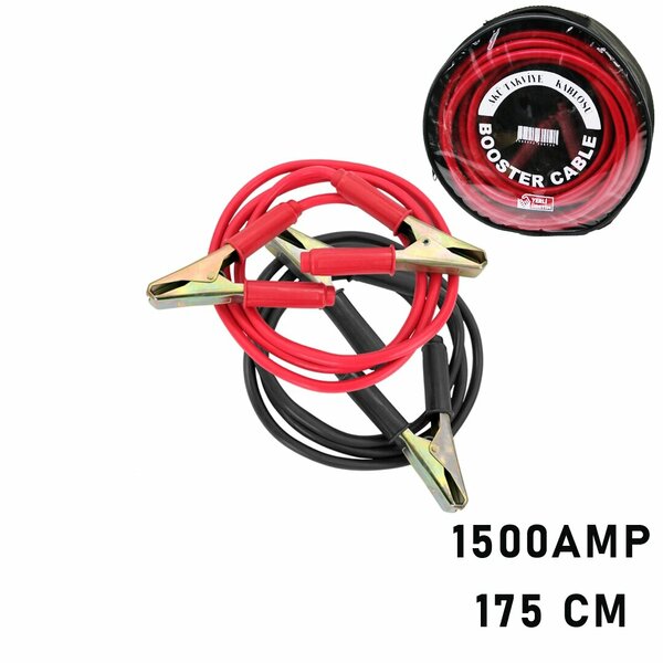 1500 Amper Kamyon için Akü Takviye Kablosu 175 cm - Pencereli Bez Çantalı