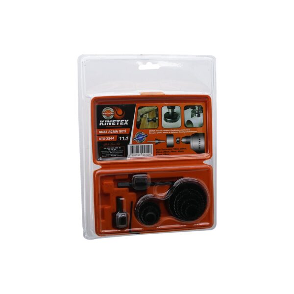 1in1 Buat Açma Panç Seti Metal - Ahşap - PVC - Alçıpan - Pls. 19-22-29-32-38-44-51-64 mm