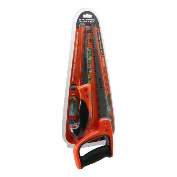 2 Pcs Alçıpan Testere Set Profesyonel 7 İnç- 170 mm - 12 İnç- 300 mm Çelik Bıçak - Ergonomik Sap