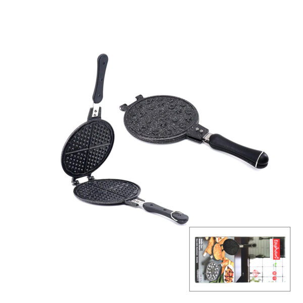 20 cm Granit Döküm Waffle Tava Bakalit Sap