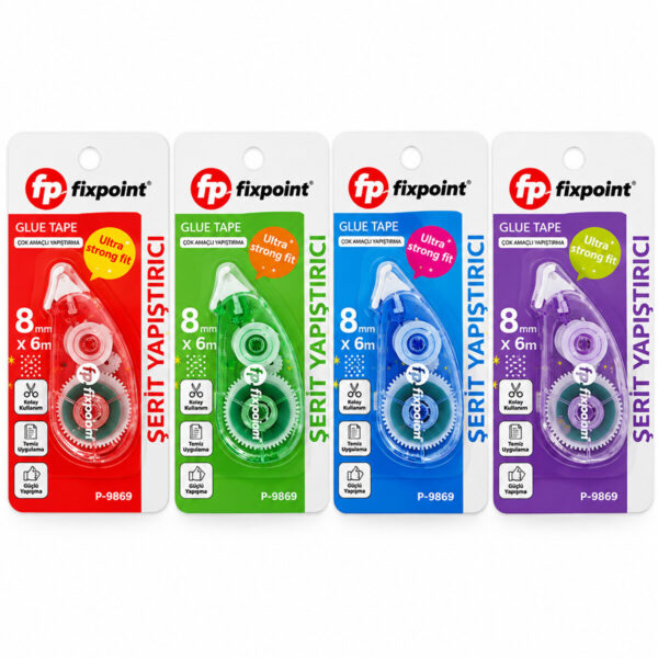 24 Adet Şerit Yapıştırıcı 6mtx8mm
