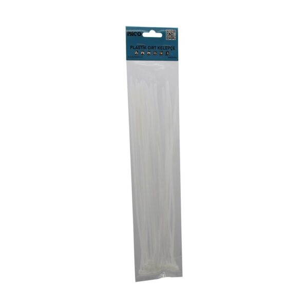 25pcs Beyaz 3.6x300mm Plastik Cırt Kelepçe