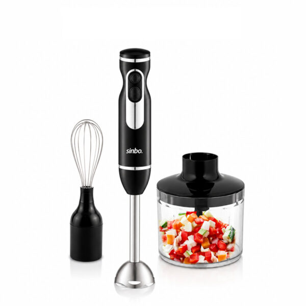 2hız Ayar - Paslanmaz Çelik Bıçak El Multi Blender Seti 700 ml Hazneli Shb-7529