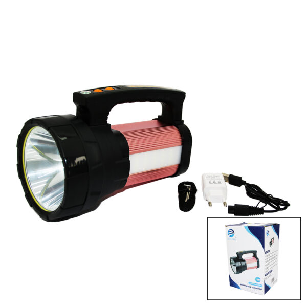 2in1 15 W Cob LED - 28led Şarjlı El Feneri - Projektör1000mt- Powerbank - Su Geçirmez