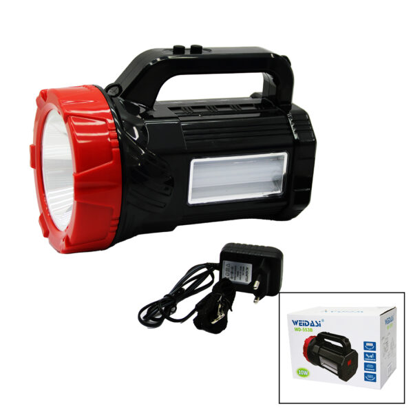 2in1 - 1led - 16smd El Feneri - Projektör Fiş Şarjlı Telefon - Ampul Çıkışlı Powerbank