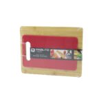 2pcs Set - Ahşap Bambu - Plastik Kesim Panosu - Kesme Tahtası Pls:15x25cm- Ahş:22x28cm