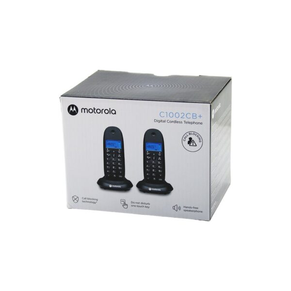 2pcs Siyah Dijital Kablosuz - Telsiz Telefon Arayan No Görme 50 Hafıza C-1002cb