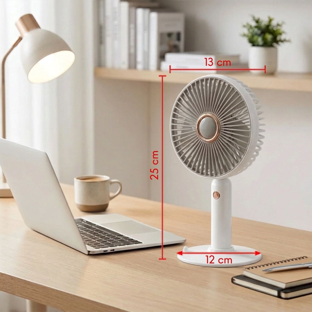 3 Kademeli Masaüstü Fan – Telefon Tutuculu Standlı Taşınabilir Mini Fan ZB161