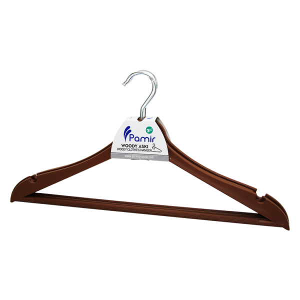 3 Parça Plastik Wody Metal Başlı Askı