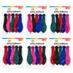 30 Paket - 5pcs Orta Boy Renkli - 30 cm Party Balon Toptamda 150 Adet Balon