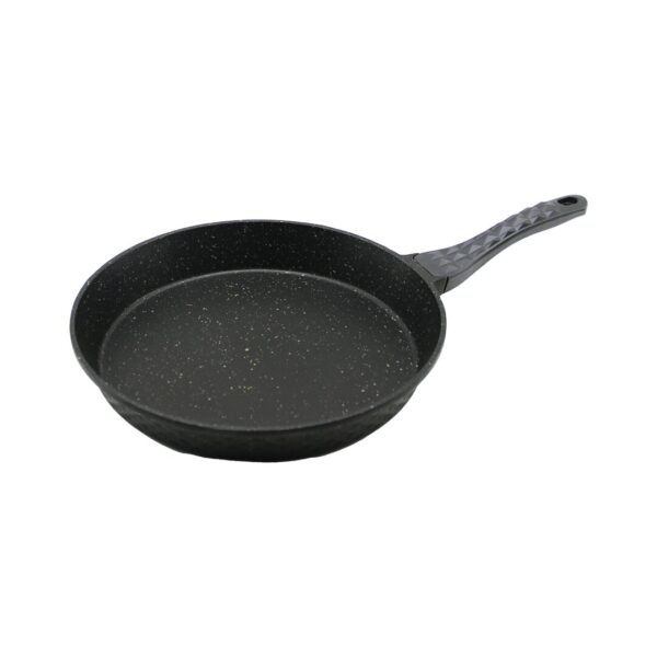 32 cm Döküm Tava Kabartma Piramit Desenli Bakalit Sap - 18.2 cm Poşetli Ambalaj