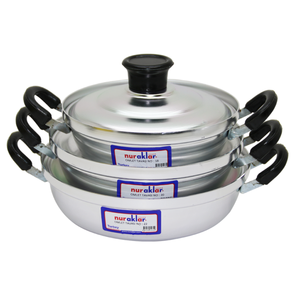 3lü Alüminyum Omlet Set No-18-20-22