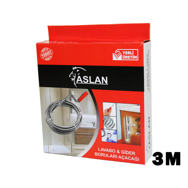3 m X 6 mm Susta Spral Lavabo - Gider Açar