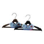 3pcs Plastik Çocuk Elbise Askısı Metal Başlıklı