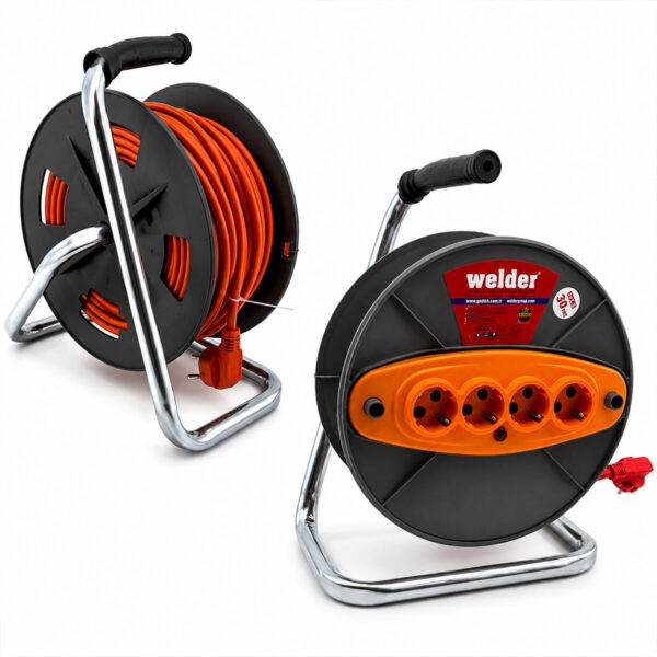 3x2.5mm 30 m Makaralı Uzatma Kablo Ct Welder