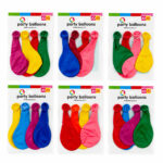 40 Paket - 4pcs Küçük Boy Renkli 20 cm Party Balon - Toplamda 160 Adet Balon