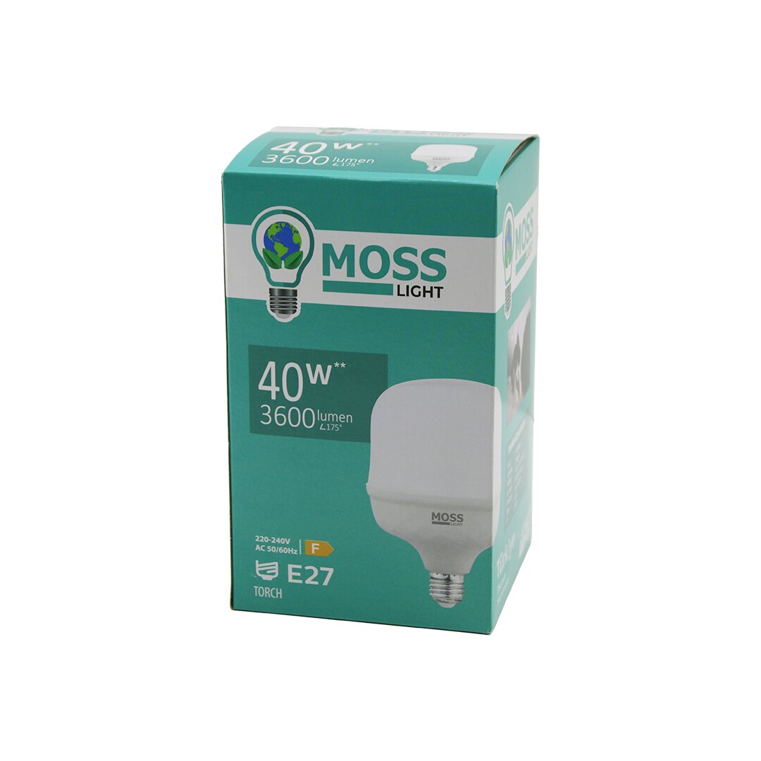 40 W Torch LED Ampul Plastik E27 3600lumen L175° 5000 Saat Ömür Ip20 185-265 V AC Ms-3098