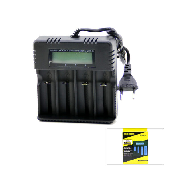4lü Pil Şarj Aleti 3000ma 4.2 V Fişli - AC 100-240 V Etc - 26650 - 18650