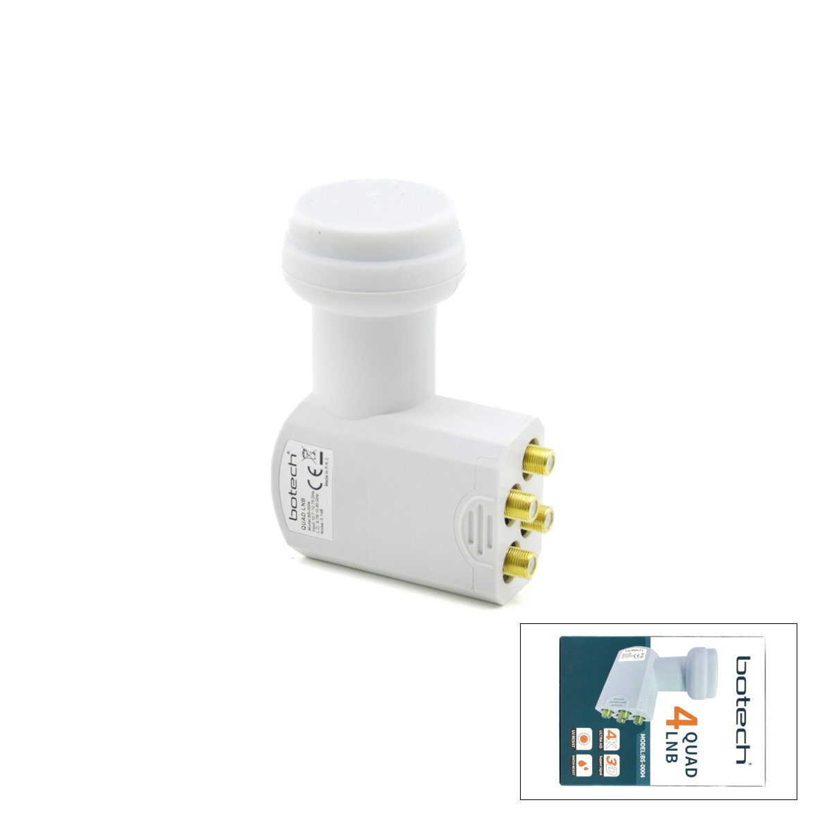 4lü Uydu Lnb Unıversal Quad Full HD - 3D - 0.1db Rle-400