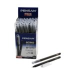 50 Adet Pensan Büro Siyah Tükenmez Kalem M-Medium - 1.0 mm Uç