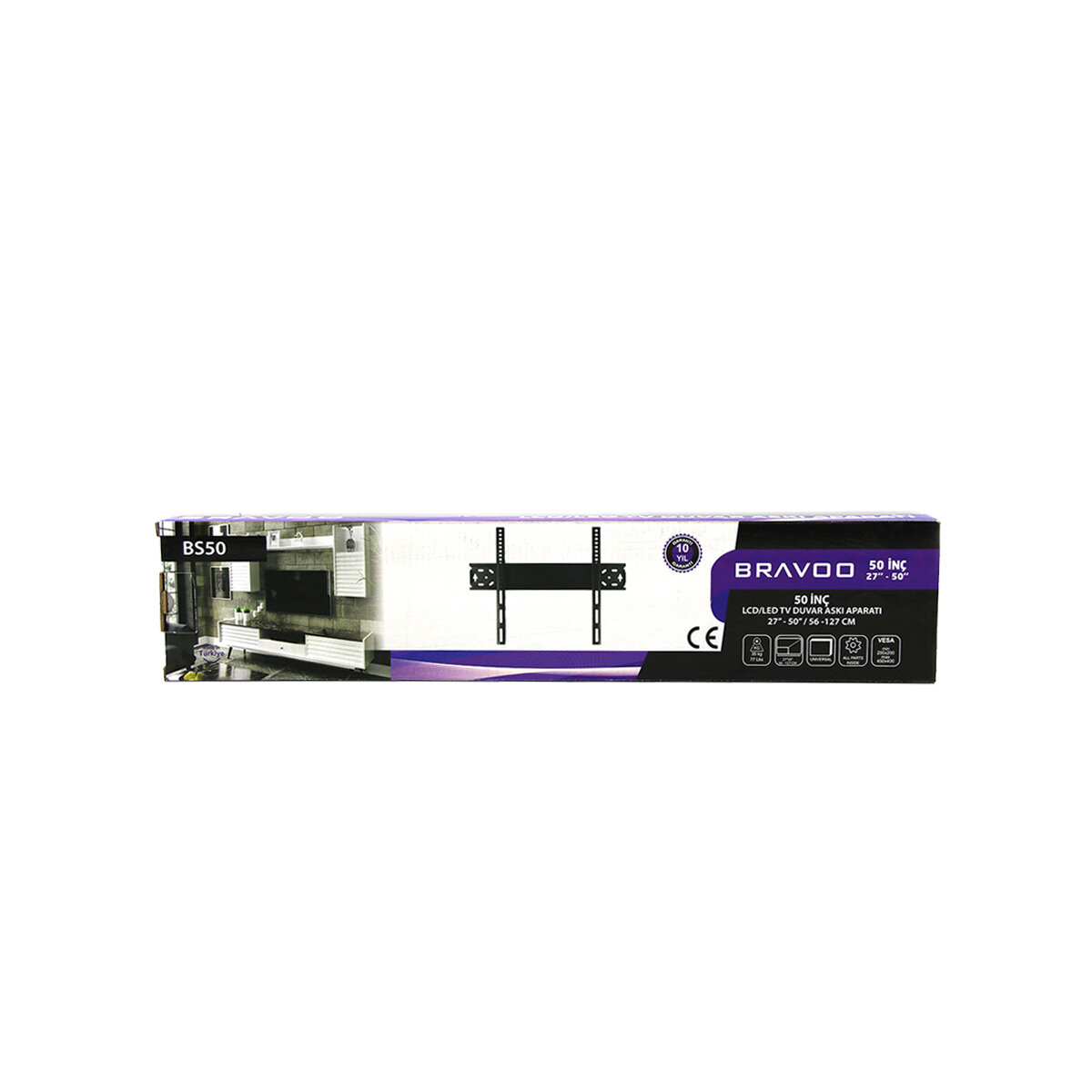 50 Inc - 27 Inc - 50 Inc LCD LED Sabit TV Askı Aparatı 56x127cm Bs-50