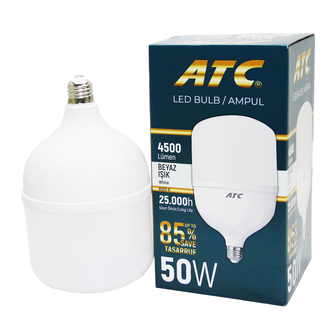 50 W Torch LED Bulb Ampul Beyaz E27