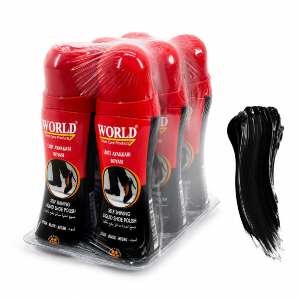 6 Adet Siyah Likit Ayakkabı Boyası 75 ml