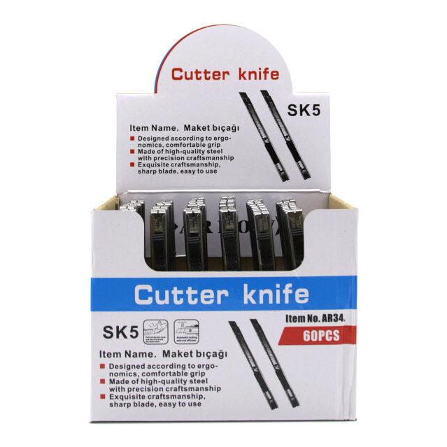 60 Adet Mini Metal Falçata Maket Bıçak
