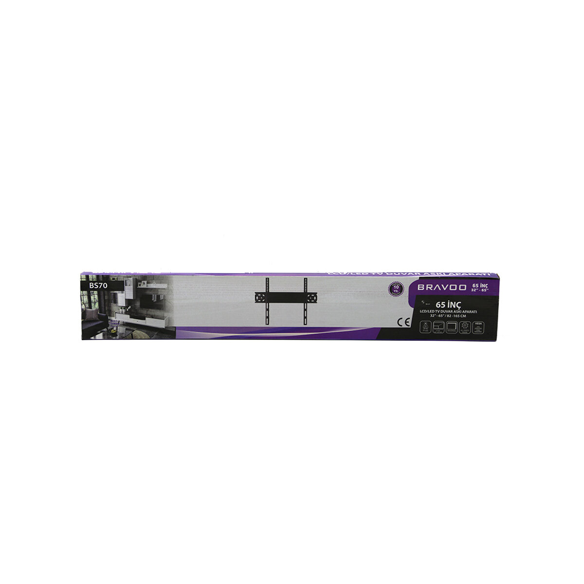 65 Inc - 32 Inc - 65 Inc LCD LED Sabit TV Askı Aparatı 82x165cm Bs-70