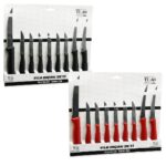 9pcs Tırtırlı Bıçak Seti 1ad 24 cm Ekmek 2ad 10 cm Sebze 6ad 6.5 cm Meyve