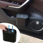 Araç İçi Takılarak Sabitlenebilen Mini Kapaklı Çöp Kovası