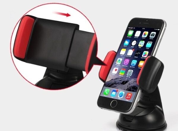 Araç İçi Torpido ve Cam Vakumlu Kısa Boy Telefon Tutucu