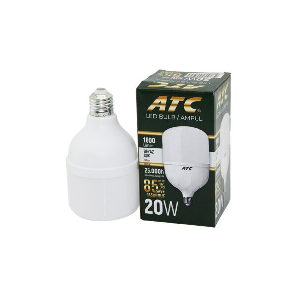 Atc-Lw-20 W 20 W E27 Torch LED Bulb Ampul Beyaz 1800 Lümen - 25.000h