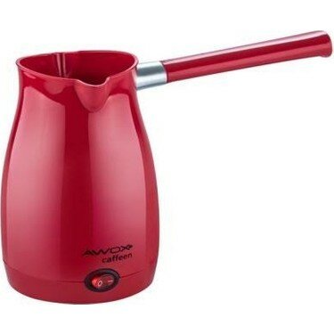 Awox Caffeen Kırmızı Elektrikli Cezve Türk Kahvesi Makinesi Plastik Çift Ağız 0.4 lt - 5 Fincan 1000 W