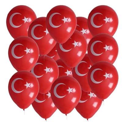Bayraklı Balon 12inc 100 Parça